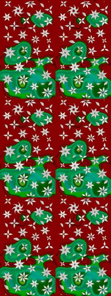 Millefleur 'lar. Oldukça eski bir besin torbası deseni, küçük kırmızı renkte, çiçekler. Tekstil, kumaş, kapaklar, duvar kağıtları, baskı, paket, koleksiyon defteri, örgü, dekupaj için çiçek arkaplanı..