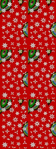 Çiçek çelengi. Raster illüstrasyonu. Desen, çizim, çiçek sınırı. Kıvırcık, parlak örgü. Eski moda arka plan. Güzel, pürüzsüz kumaş, tuval..