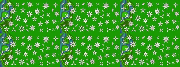 Çiçekli bahar çiçekleri. Küçük çiçekte güzel bir desen. Küçük renkli çiçekler. Moda baskıları için zarif bir şablon. Motley illüstrasyonu.