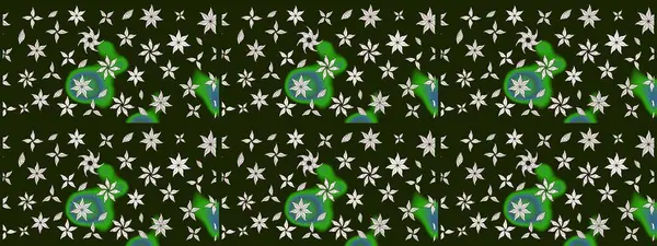 Çiçekli yaz çiçekleri. Küçük çiçekte güzel bir desen. Küçük renkli çiçekler. Moda baskıları için zarif bir şablon. Motley illüstrasyonu. Çizim.