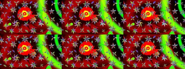 Modern stil dokusu. Çiçek desenli raster, kırmızı çizgi grafik deseni soyut raster arkaplan.