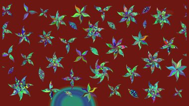 Tatil havası. Nazik romantik baskı. Bahar mevsimi. Raster güzel bir çiçek deseni çiziyor..