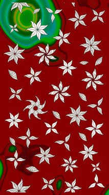 Çiçek arkaplanlı soyut zarafet eskiz deseni. Raster Güzel kumaş deseni.