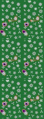 Eskiz arkaplan modeli. Suluboya, elle çizilmiş. Raster illüstrasyonu. Yeşil yapraklı yabani çiçekler.