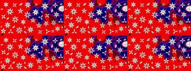 Kızılderili desenli desenli desenli şal deseni. Etnik Mandala süsü. Raster Henna dövme stili. Tekstil, tebrik kartı, boyama kitabı, telefon kılıfı baskısı için kullanılabilir.