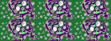 Çiçekli eskiz arkaplanı. Çocuk stili. Renkli Bahar Teması eskiz kalıbı. Düz Çiçek Elementleri Tasarımı.