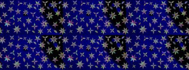 Vadinin mavi renkli çiçekleri. Raster çiçek desenleri çiziyor..