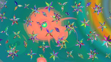 Raster çiçek izi. Klasik taslak çizimi. Çiçek mavisi eskiz deseni. Raster Yumuşak kumaş deseni.