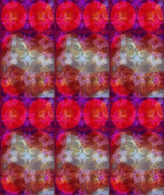 Raster illüstrasyonu. Kar taneleri deseni. Renkli arka planda izole edilmiş kar tanelerinin düz tasarımı. Kar taneleri arka planda. Kar tanesi süslemeli desen.