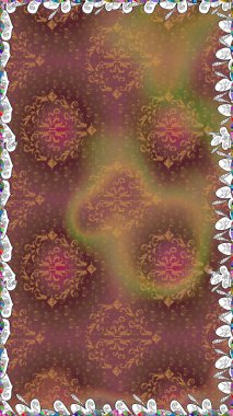 Raster Şirin kumaş deseni. Düz Çiçek Elementleri Tasarımı. Renkli Bahar Temalı Kusursuz Arkaplan. Kusursuz bağbozumu.