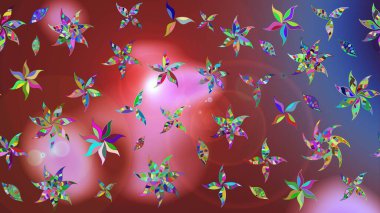 Hoş bir çiçek geçmişi var. Güzel kumaş deseni. Raster illüstrasyonu. Küçük çiçekte çizim deseni.