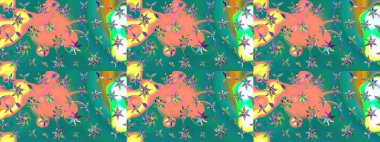 Yumuşak, bahar çiçekli arka plan. Çiçekli karalama şeklinde Raster çiçek deseni. Mavi renkte çiçekler.