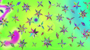 Raster güzel bir çiçek deseni çizmiş. Bahar mevsimi. Nazik romantik baskı. Tatil havası..