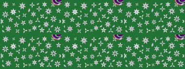 Çiçekli bahar çiçekleri. Küçük çiçekte güzel bir desen. Küçük renkli çiçekler. Moda baskıları için zarif bir şablon. Motley illüstrasyonu. Çizim.