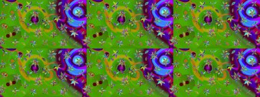 Ultraviyole kumaş deseni. Raster illüstrasyonu. Çizim kalıbı. Organik motif arkaplanı.