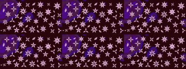 Kahverengi renkli çiçekler. Renkli Bahar temalı eskiz kalıbı. Çiçekli çiçek deseni, suluboya. Düz Çiçek Elementleri Tasarım Raster illüstrasyonu.