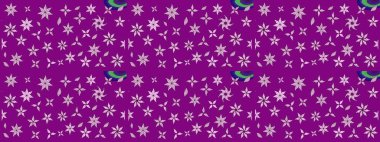 Çiçekli zambakların eskiz geçmişi. Parlak çiçekli kolaj çiçekleri mor. Çiçek tasarımı için inanılmaz kolaj cennet tarzı..