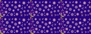 Raster illüstrasyonundaki çiçek desenli çizim. Mavi renklerde. Raster illüstrasyonu. Güzel kumaş deseni.