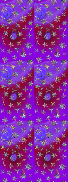 Çiçekli çiçek deseni, suluboya. Raster deseni. Küçük çiçekte güzel bir çiçek deseni..