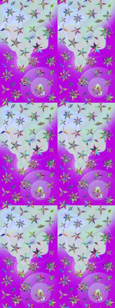 Parlak çiçekli nötr renkler üzerine soyut çizim deseni. Küçük çiçekte hoş bir çiçek deseni var. Çiçek elementli zarif raster dokusu..