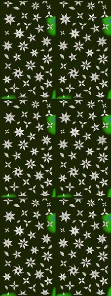 Raster Çiçek İllüstrasyonu güzel tekstil. Gri renkli etnik çiçeklerle zarif eskiz deseni.