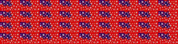 Raster Illustrasyon 'daki Çiçek Deseni' nin son moda çizimi. Kırmızı renkte çiçekler. Renkli Yaz Temalı eskiz kalıbı. Düz Çiçek Elementleri Tasarımı.