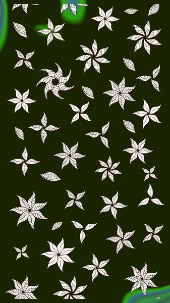 Küçük çiçekteki sevimli çiçek deseni. Raster illüstrasyonu. Güzel karalamalı çiçek desenli çizim. Güzel kumaş deseni.