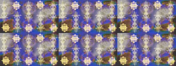 Noel ve yeni yıl moda baskıları için tatil tasarımı. Violet, tarafsız ve gri renkler. Raster illüstrasyonu. Kar tanelerinin soyut arkaplanlı Noel deseni.