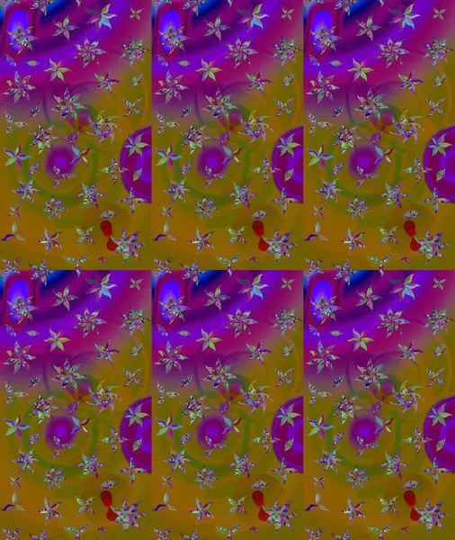 Parlak çiçekli kolaj çiçekleri kahverengi. Çiçek tasarımı için inanılmaz bir kolaj cenneti tarzı. Çiçekli zambaklar eskiz arka planı.