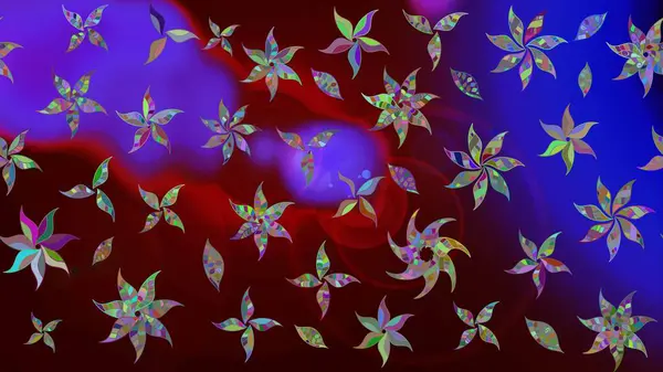 Güzel suluboya yaz çiçekleri deseni..