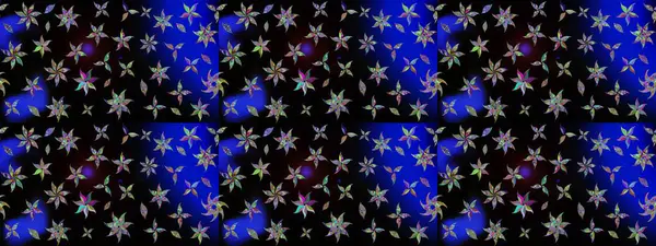 Raster. Renkli Bahar Teması eskiz kalıbı. Düz Çiçek Elementleri Tasarımı.