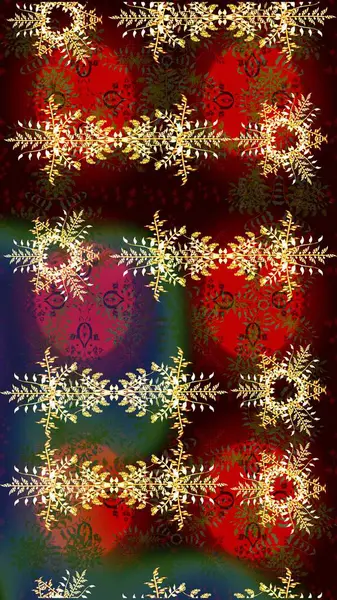 Raster kar taneleri arka plan. Raster resim. Snowflakes desen. Kar tanesi renkli desen. Renk arka plan üzerinde izole soyut kar taneleri ile düz tasarım.