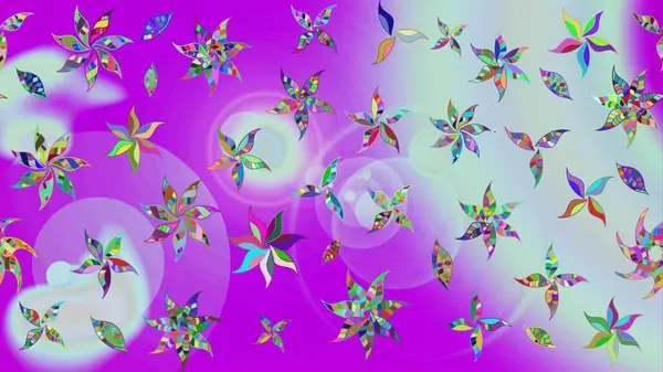 Renkli süs kenarı. Çiçek duvar kağıdı. Çizim kalıbı. Raster illüstrasyonu. Hint süsü. Tarafsız renklerde.