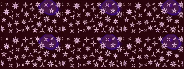 Kumaş, tekstil, duvar kağıdı baskısı için. Renkli desenli eskiz deseni, kahverengi çiçekler ve dekoratif elementlerle. Eskiz geçmişi. Eski usul. Raster illüstrasyonu.