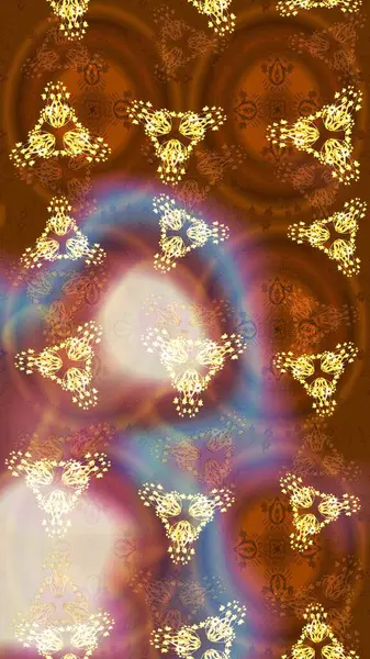 Kar Tanesi Simgesi. Raster illüstrasyonu. Kar taneleri altın renklerde izole edilmiş. Raster illüstrasyonu.