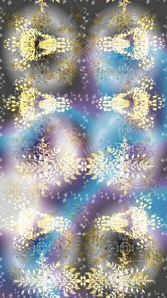 Elle çizilmiş kartanesi karalaması. Yılbaşı kış tasarımı için renkli kar taneleri. Raster illüstrasyonu.