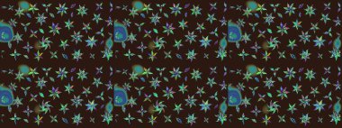 Moda baskısı. Çiçeğin suluboya çizimlerinin mükemmel deseni. Dekorasyon ve tasarım için güzel bir desen. Ton halinde. Suluboya desenli çiçek deseni.