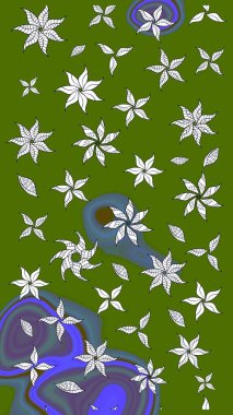 Tekstil veya kitap kapakları, imalat, duvar kağıtları, baskı, hediye paketi ve yapıştırma kitabı için çiçek eskizi geçmişi. Raster illüstrasyonu. Küçük ölçekli çiçeklerdeki basit sevimli desen.