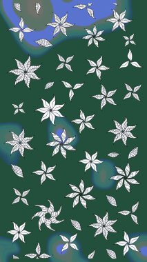 El çizimi Raster çizimi. Karalama elementleri. Çizim çiçek deseni duvar kağıdı, web sitesi arkaplanı, paket kağıdı, davetiye, broşür, pankart veya web sitesi için kullanılabilir.