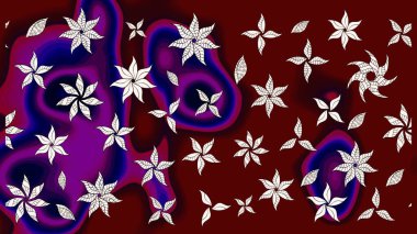 Yumuşak, bahar çiçekli arka plan. Kırmızı renkte çiçekler. Raster çiçek desenli ve çiçekli..