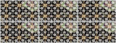 Siyah renkli çiçekler. Elle boyanmış suluboya, kusursuz çiçekler ve bitkiler..