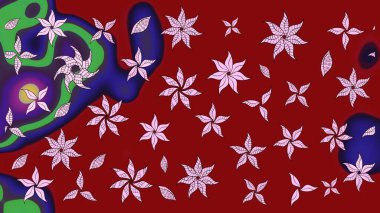 Çizim kalıbı. Ultraviyole kumaş deseni. Organik motif arka planı. Raster illüstrasyonu.