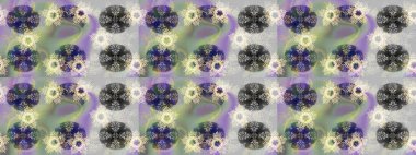 Yüzey için tekrarlanan doku, ambalaj kağıdı, gri, nötr ve menekşe rengi kar tanesi. Kış kar taneleri, raster arka plan.