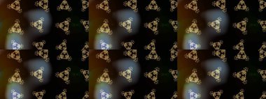 Siyah, kahverengi ve gri renklerde. Küçük çiçekteki sevimli çiçek deseni. Raster illüstrasyonu. Raster deseni. Soyut çiçek çizim kalıbı arkaplanı.