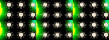 El çizimi, dövme stili karalama, kumaş tasarımı ve Raster illüstrasyonunda kartlar. Sanat terapisi tarzı zen çizim için altın mandala şeklindeki kar tanelerini birleştirin.