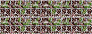 Sevimli çiçek raster deseni. Moda kumaş deseni. Yaz tema Dikişsiz desen arka plan rengi. Düz çiçek öğeleri tasarım.