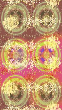 Kar taneleri deseni. Kar tanesi rengarenk desen. Soyut kar taneleri arkaplanda izole edilmiş düz dizayn. Raster illüstrasyonu. Raster kar taneleri arkaplanı.