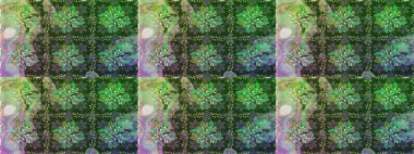 Nazik, narin çiçek arkaplanı. Yeşil renkli çiçekler. Raster çiçek desenli ve çiçekli..