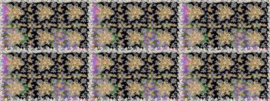 Gri renkli ve altın elementli altın desenli. Düz elle çizilmiş klasik koleksiyon. Arkaplan, kumaş, altın duvar kağıdı. Raster altın pürüzsüz desen.