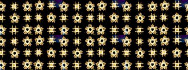 Siyah, sarı ve kahverengi renklerde izole edilmiş. Kar Tanesi Raster illüstrasyonu. Kar Tanesi Simgesi. Kış kar taneleri.